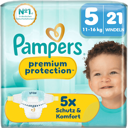 Windeln premium protection Gr. 5 (11-16 kg) Pampers