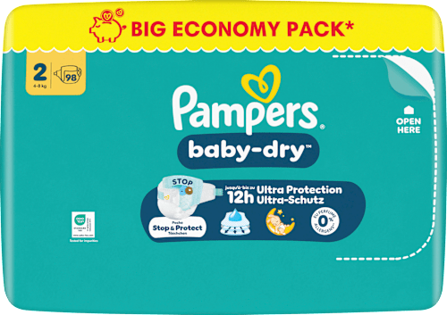 Windeln Gr. 2 (4-8 kg) Big Pack Pampers baby-dry