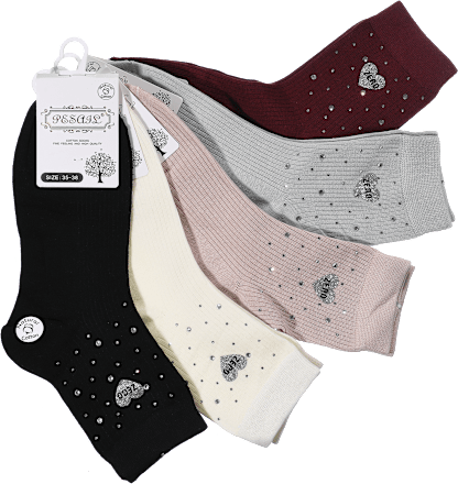 Ženske visoke nogavice, velikost: 35-38 (5 par) PESAIL