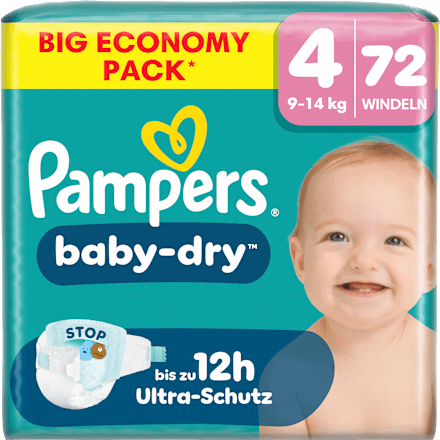 Windeln Baby Dry Gr. 4 (9-14 kg) Big Pack Pampers baby-dry