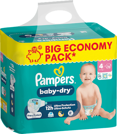 Windeln Baby Dry Gr. 4 (9-14 kg) Big Pack Pampers baby-dry