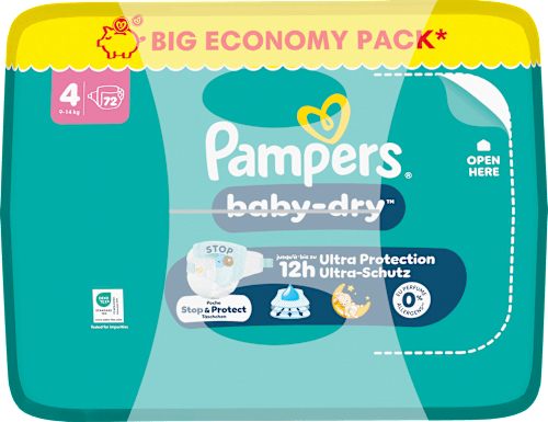 Windeln baby-dry Gr. 4 (9-14 kg) Big Pack Pampers
