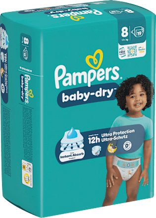 Windeln Gr. 8 XL (17+ kg)  Pampers baby-dry