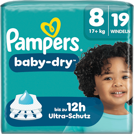Windeln Gr. 8 XL (17+ kg)  Pampers baby-dry