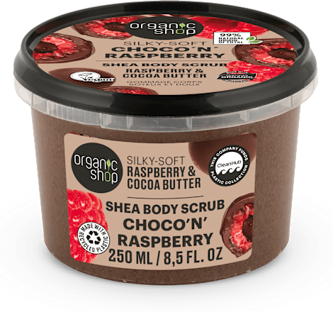 Telový peeling Čokoláda a Malina organic shop