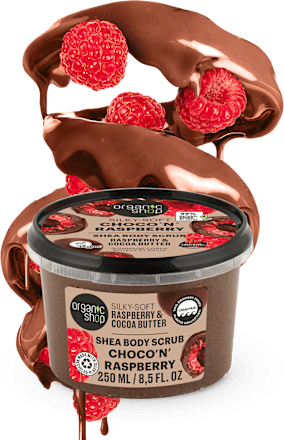 Telový peeling Čokoláda a Malina organic shop