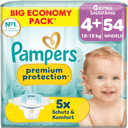 Windeln premium protection Gr. 4+ (10-15 kg) Pampers