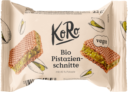 Wafer con crema al pistacchio KoRo