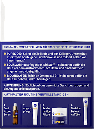 Nachtcreme Q10 Anti-Falten Reichhaltig NIVEA