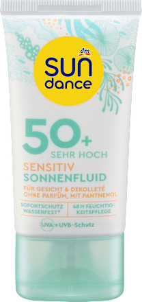 SENSITIV fluid za zaštitu od sunca kože lica i dekoltea, SPF 50+ SUNDANCE