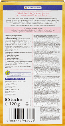 Katzensnack Schnurr Huhn mit Biotin & Katzenminze Dein Bestes