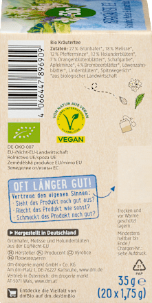 Kräutertee Bergkräuter dmBio