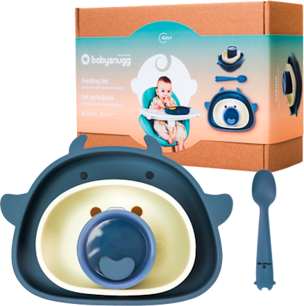 Set veselă pentru copii albastru babysnugg