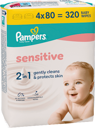 Feuchttücher Sensitive (4x80 St) Pampers