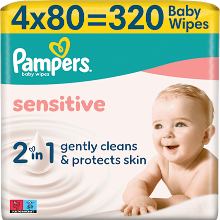 Feuchttücher Sensitive (4x80 St) Pampers