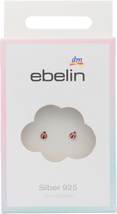 Otroški uhani Pikapolonice, srebro 925 ebelin