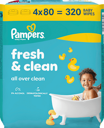 Feuchttücher Fresh & Clean (4x80 St) Pampers