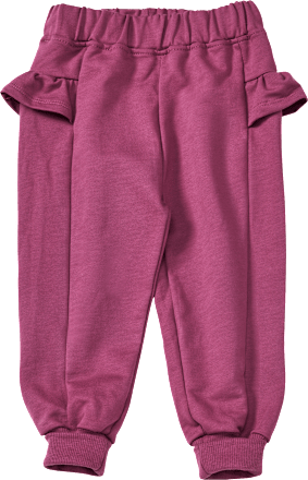Jogginghose mit Gummibund & Rüschen, lila, Gr. 80 ALANA