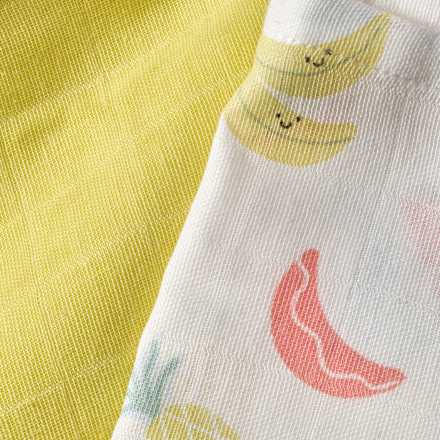 Mulltücher mit Früchte Motiv, 80 x 80 cm ALANA