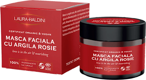 Masca Facială cu Argilă Roșie - Love is in the Air LAURA BALDINI