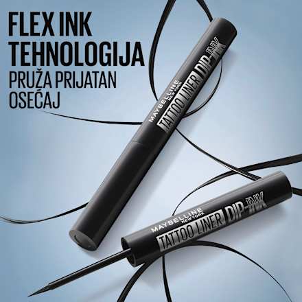 TATTOO LINER DIP-INK tečni ajlajner - 100 Black Track MAYBELLINE NEW YORK