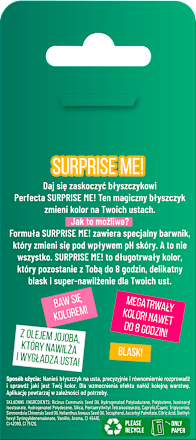 Błyszczyk do ust utlenialny zielony Perfecta