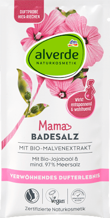 Badesalz Mama Malve & Jojobaöl  alverde NATURKOSMETIK