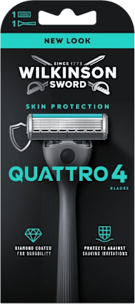 Rasoio + 1 testina QUATTRO 4 SKIN PROTECTION WILKINSON SWORD