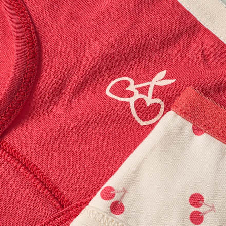 Slips mit Kirschen-Muster, rot + weiß, Gr. 122/128 ALANA