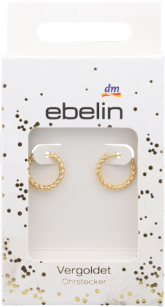 Pozlačeni uhani - obročki ebelin