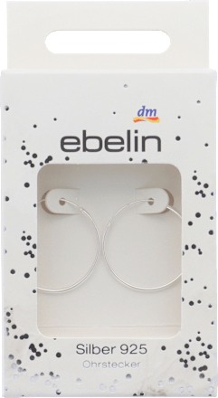 Okrogli uhani, srebro 925 ebelin