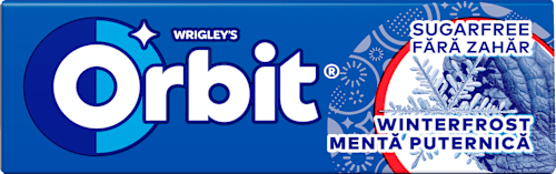 Gumă de mestecat cu aromă de mentă si mentol Orbit
