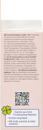 Poševno prirezana gobica za ličenje, več različic ebelin