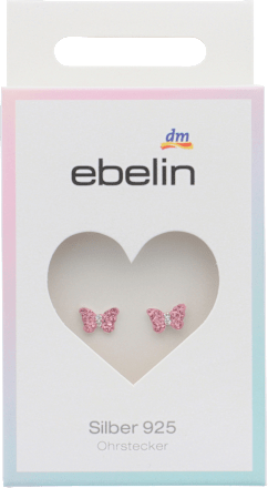 Otroški uhani - metulji, srebro 925 ebelin