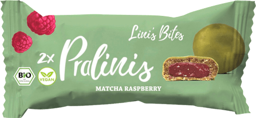 Schokolade Pralinis Matcha Raspberry Lini's Bites