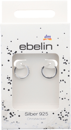 Okrogli uhani s kristali, srebro 925 ebelin