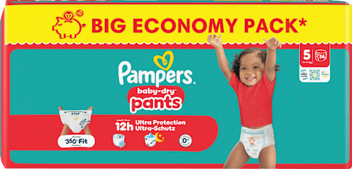 Baby Pants baby-dry Gr. 5 (11-17 kg) Big Pack Pampers