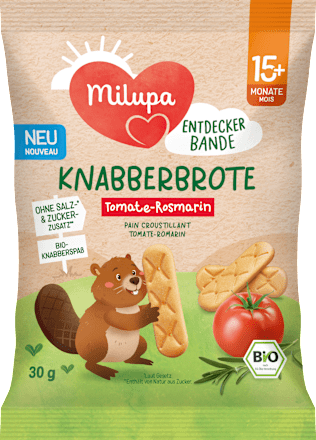 Kindersnack Knabberbrote Tomate-Rosmarin ab 15+ Monaten Milupa