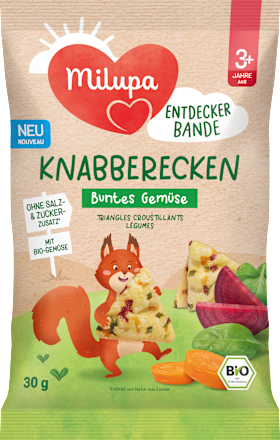 Kindersnack Knabberecken buntes Gemüse ab 3+ Jahren Milupa