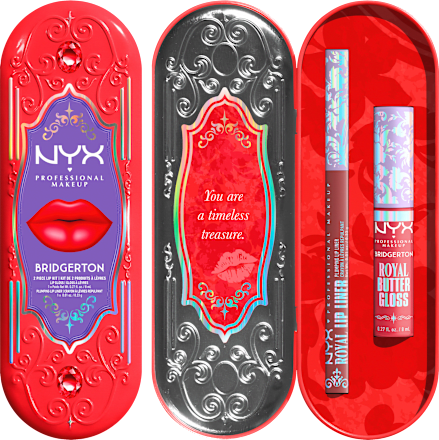 Lipgloss Set Bridgerton Royal Treasures 01Pinky Nude NYX PROFESSIONAL MAKEUP