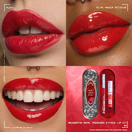 Lipgloss Set Bridgerton Royal Treasures 04 Bright Red NYX PROFESSIONAL MAKEUP