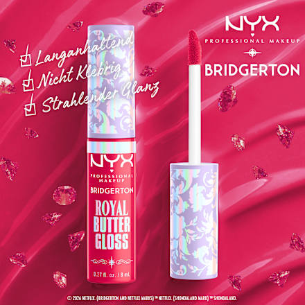 Lipgloss Set Bridgerton Royal Treasures 03 Hot Pink NYX PROFESSIONAL MAKEUP