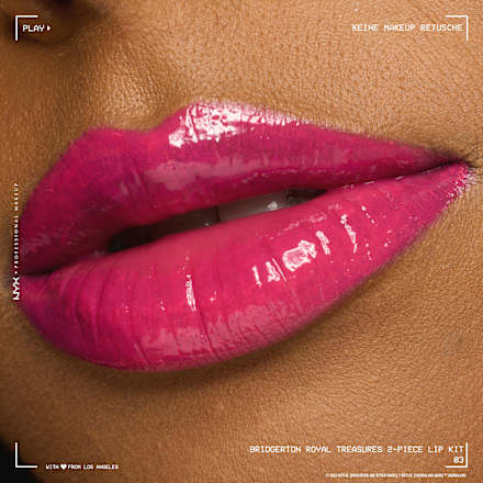 Lipgloss Set Bridgerton Royal Treasures 03 Hot Pink NYX PROFESSIONAL MAKEUP