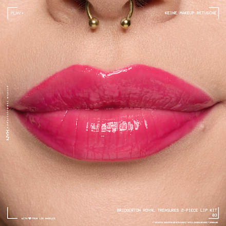 Lipgloss Set Bridgerton Royal Treasures 03 Hot Pink NYX PROFESSIONAL MAKEUP