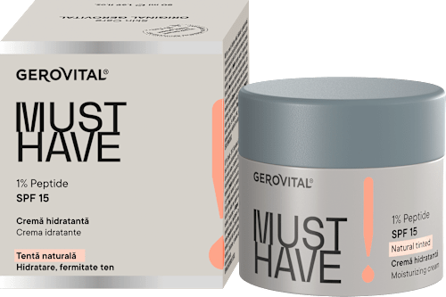 Cremă de față hidratantă  cu SPF15  GEROVITAL