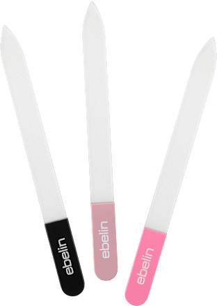 Steklena pilica za oblikovanje in glajenje nohtov, več različic ebelin