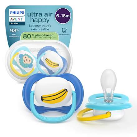 Suzetă ultra air maimuțică&banană 6-18 luni PHILIPS AVENT