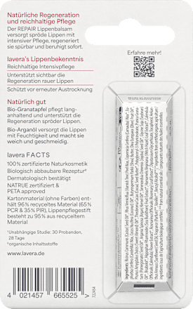 Lippenbalsam Repair  lavera NATURKOSMETIK
