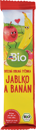 Ovocná tyčinka jablko a banán dmBio