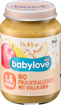 Frucht & Getreide Früchteallerelei mit Vollkorn ab dem 6. Monat babylove